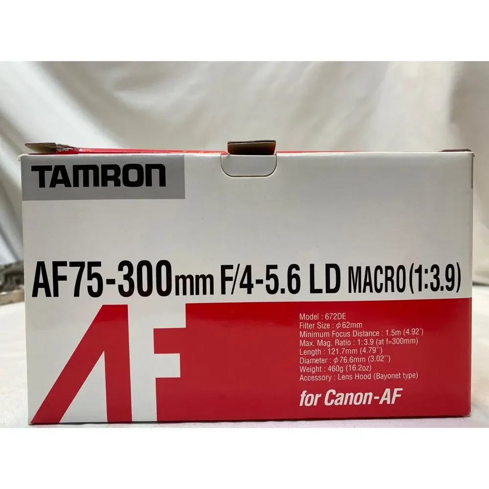 Tamron AF 75-300mm F4-5.6 LD Tele-Macro Lens For Minolta 672DM